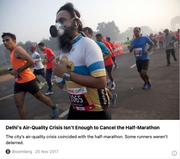 The Runners Racing Through Delhi's Smog