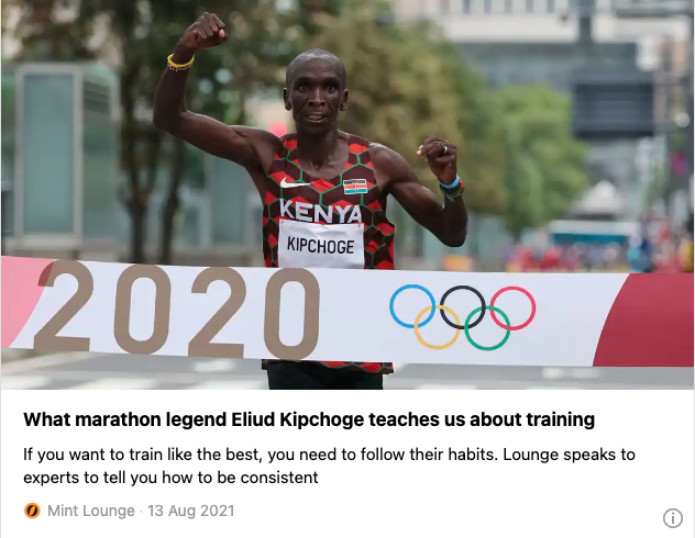 What marathon legend Eliud Kipchoge teaches us about training