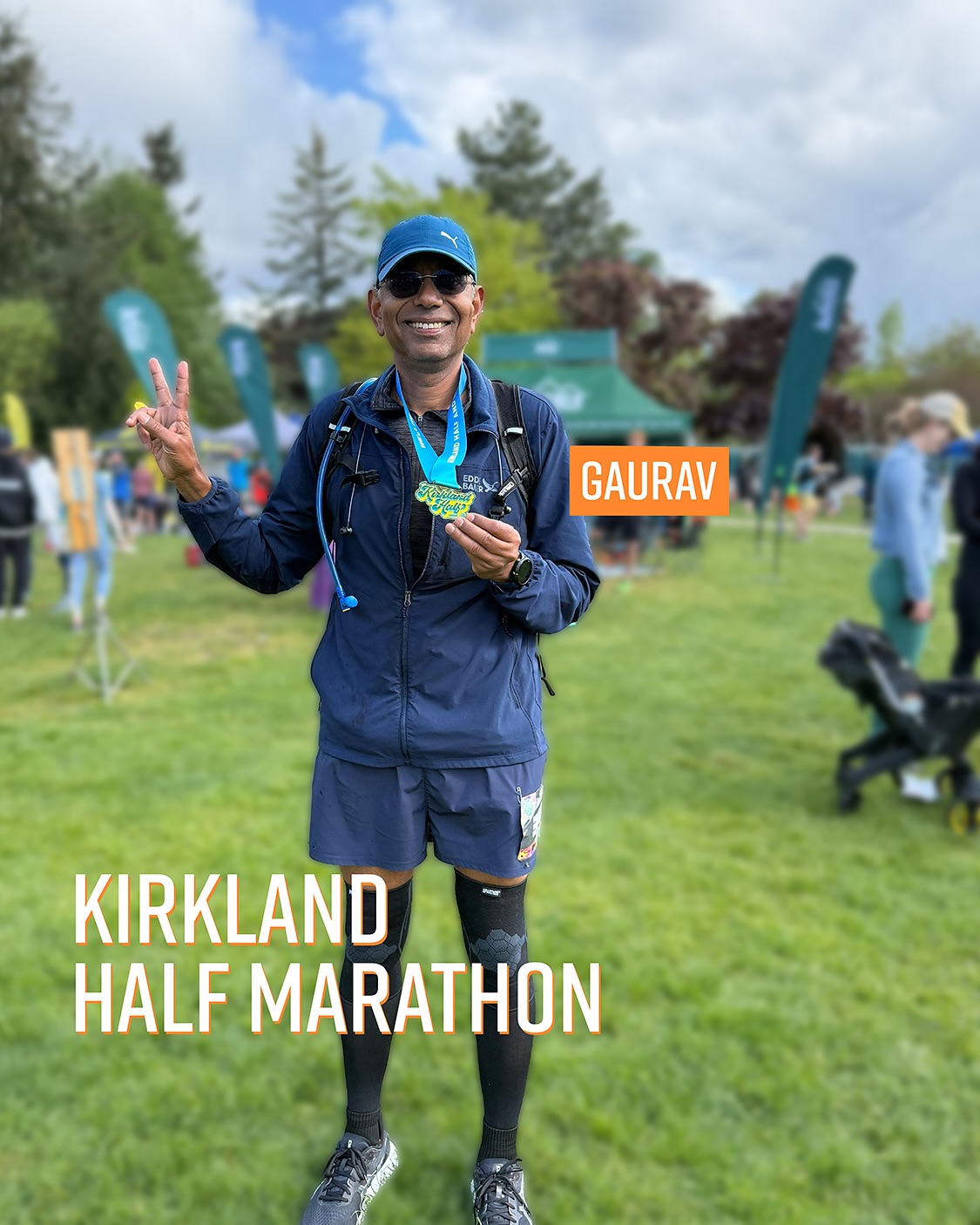 .
[FAST & FUN]
Congratulations Gaurav on a strong finish at the Kirkland Half Marathon! All the hard work over the past months paid dividend and we are super happy with the result and overall experience.

After a confidence building run at the New Delhi Marathon, we continued to train with the same focus and intensity. Since some travels were planned for the U.S.A., we decided to identify a race that would be challenging and also rewarding from an experiential point of view. The Kirkland Half Marathon happens a few miles outside of Seattle, in a very beautiful setting. The course has a mix of hills, gravel and road sections. 

We decided to be a little more aggressive at the start and try a different approach. We ended up with a positive experience, all the while beating our race target. Overall, super happy and excited to keep progressing with each training block! We’re confident about achieving all-time peak fitness levels over the coming months. Let’s go!

@orcarunning 
__________________

#ALLinRunning # RunALLin #GoALLin
#KirklandHalfMarathon #cityrace
